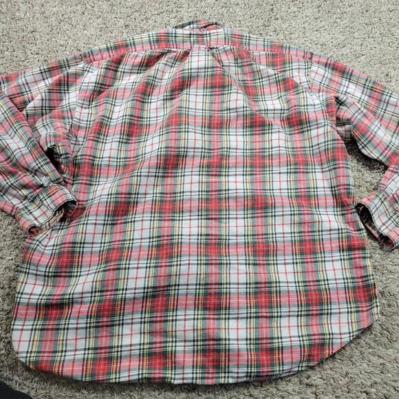 Polo Ralph Lauren Shirt Mens 2XL Colorful Button Down Plaid Blaire Long Sl Flaw* - Picture 9 of 10